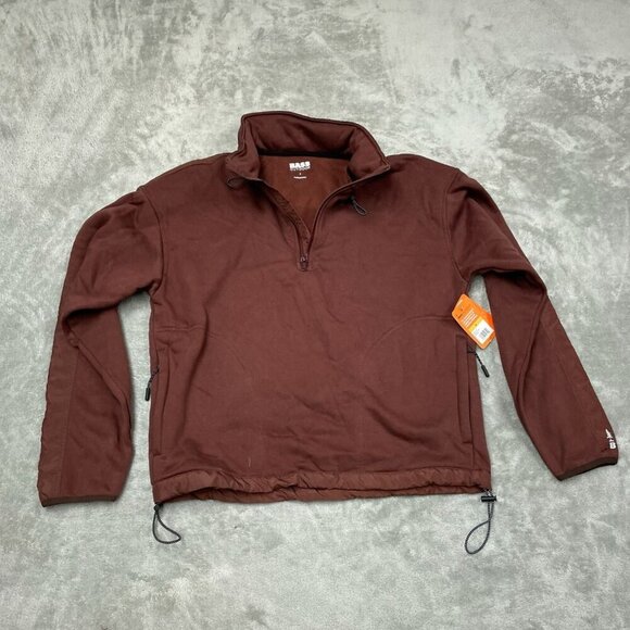 Bass Outdoor Convertible Hoodie Rum Raisin S NWT 6305 - Picture 1 of 8
